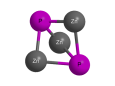 Фосфид цинка - Трехмерная модель молекулы